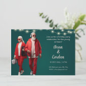 Young at heart vakantie feestuitnodiging bedankkaart (Staand voorkant)