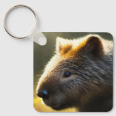 Young Australian Wombat, Keyring Sleutelhanger (Voorkant)