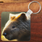 Young Australian Wombat, Keyring Sleutelhanger (Achterkant)