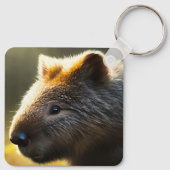 Young Australian Wombat, Keyring Sleutelhanger (Achterkant)