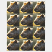 Young Australian Wombat, Large Fleece Blanket Deken (Voorkant)