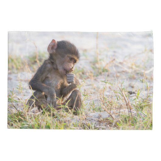 Young Baboon Kussensloop (Achterkant)