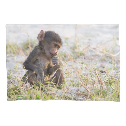 Young Baboon Kussensloop (Voorkant)