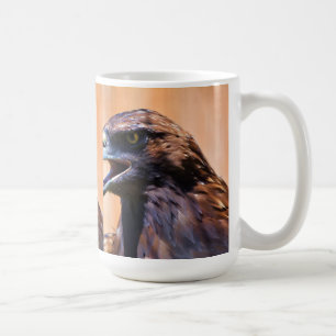 Young Bald Eagle and Sunlight Wildlife Art Koffiemok