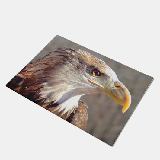 Young Bald Eagle Profile Deurmat (Schuin)