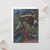 Young Ballet Dancers (Ballerinas) (door Edgar Dega Kaart (Voorkant / Achterkant in situ)