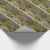 Young Bambi Deer met herfst bomen. Cadeaupapier (Hoek)