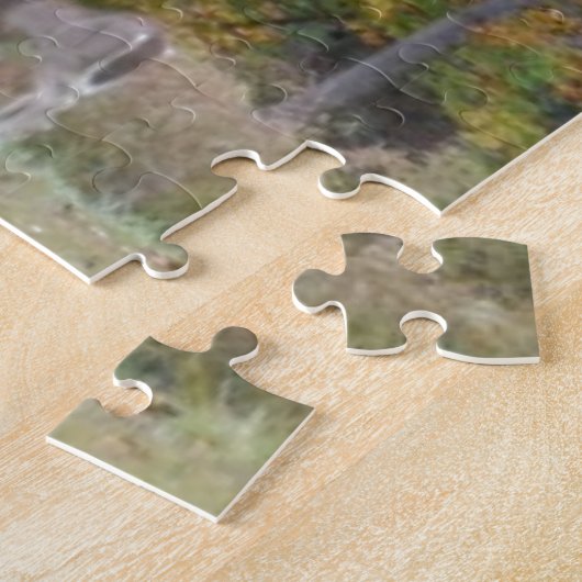 Young Bambi Deer met herfst bomen. Legpuzzel (Zijkant)