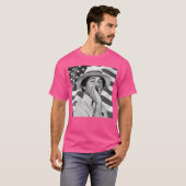 Young Barack Obama Patriotic Smoking T-shirt (Voorkant volledig)