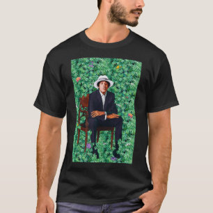 Young Barack Obama Portrait Weed T-shirt