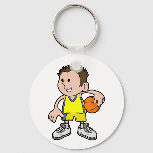Young Basketball Player Sleutelhanger (Voorkant)