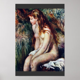 Young Bather by Pierre-Auguste Renoir Poster