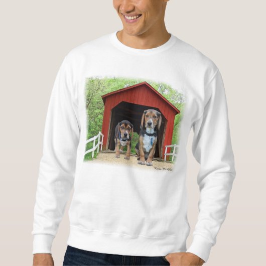 Young Beagles Sandy Creek Covered Bridge Dog House Trui (Voorkant)