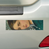 Young Beauty (Elegant Woman) (Vrouw-portret) Bumpersticker (Op auto)