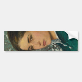 Young Beauty (Elegant Woman) (Vrouw-portret) Bumpersticker