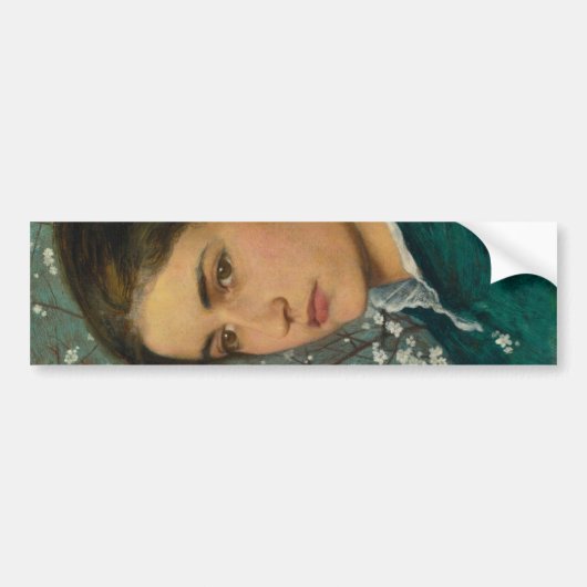 Young Beauty (Elegant Woman) (Vrouw-portret) Bumpersticker (Voorkant)