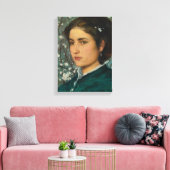 Young Beauty (Elegant Woman) (Vrouw-portret) Canvas Afdruk (Insitu (Woonkamer))