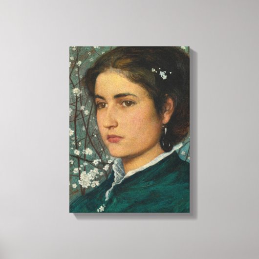 Young Beauty (Elegant Woman) (Vrouw-portret) Canvas Afdruk (Voorkant)