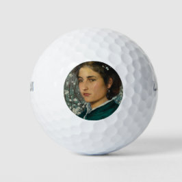 Young Beauty (Elegant Woman) (Vrouw-portret) Golfballen