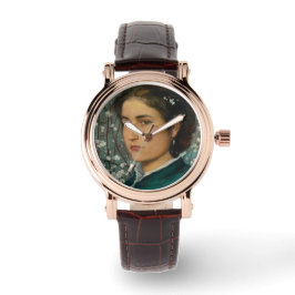 Young Beauty (Elegant Woman) (Vrouw-portret) Horloge