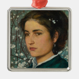 Young Beauty (Elegant Woman) (Vrouw-portret) Met Metalen Ornament