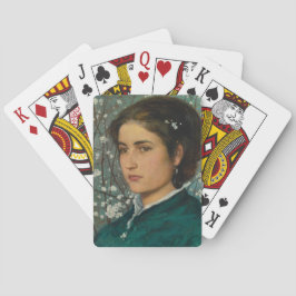 Young Beauty (Elegant Woman) (Vrouw-portret) Pokerkaarten