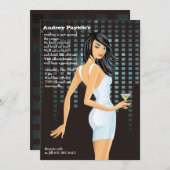 Young Beauty Invitation Kaart (Voorkant / Achterkant)