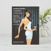 Young Beauty Invitation Kaart (Staand voorkant)