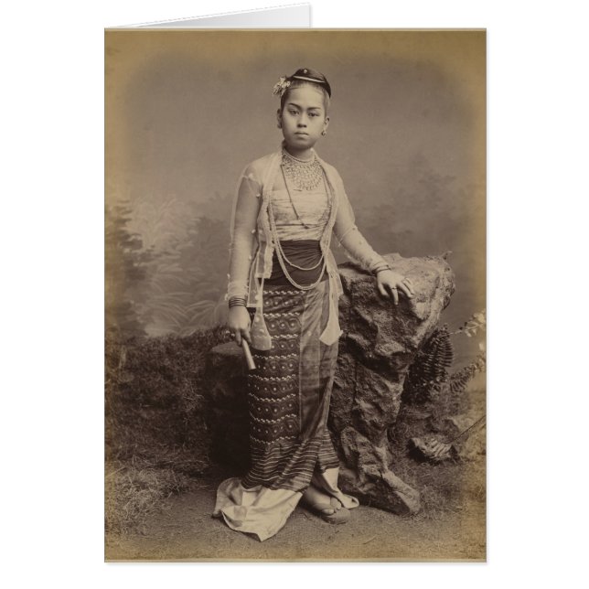 Young Birmese girl, c.1875 (Voorkant)