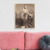Young Birmese girl, c.1875 Canvas Afdruk (Insitu (Woonkamer))