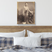 Young Birmese girl, c.1875 Canvas Afdruk (Insitu (Slaapkamer))