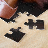 Young Black Ballerina in Pink Tutu & Pointe Shoes Legpuzzel (Zijkant)