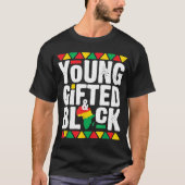 Young Black Dashiki African Pride History Month Ma T-shirt (Voorkant)
