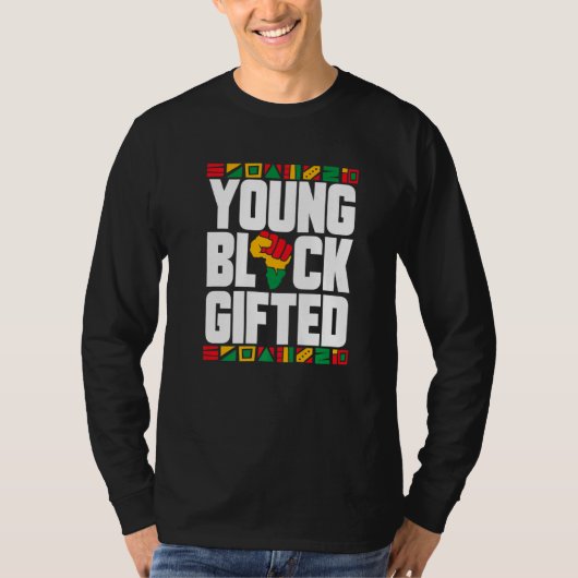Young Black ed History Maand Boys Girls T-shirt (Voorkant)