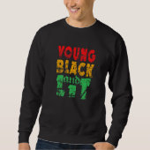 Young Black en Lit Pride African American History Trui (Voorkant)