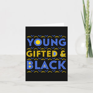 Young Black Gifted Boys Man Vrouwen Zwart Geschied Kaart