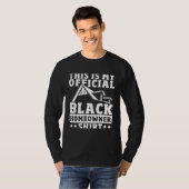 Young Black Homeowner First Time House Buyer Black T-shirt (Voorkant volledig)