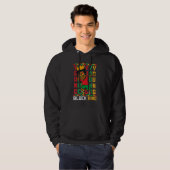 Young Black King Dab Kid African American Boy June Hoodie (Voorkant volledig)