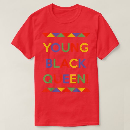 Young Black Queen LGBT Pride Month T-shirt (Design voorkant)