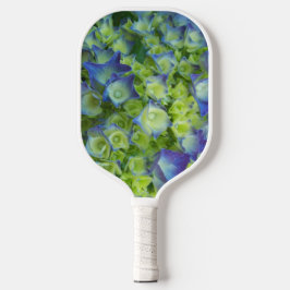 Young Blue Hydrangea Blooms Floral Pickleball Paddle