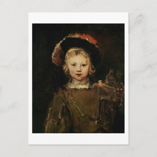 Young Boy in Fancy Dress, c.1660 (olie op canvas) Briefkaart (Voorkant)