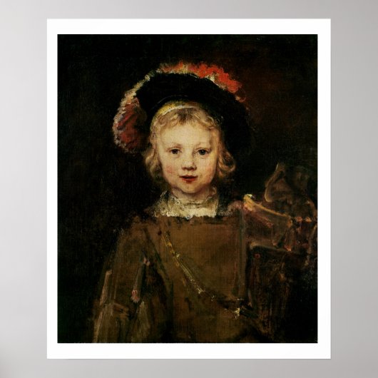 Young Boy in Fancy Dress, c.1660 (olie op canvas) Poster (Voorkant)