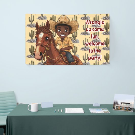 Young Boy Joyfully Rides Horse Spandoek (Beurs)