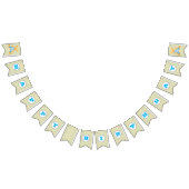 Young Boy Polka Dot/Teddy Bear Birthday Bunting Vlaggetjes (Alle)