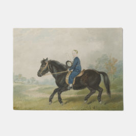 Young Boy Riding a Pony (door Penry Williams) Deurmat