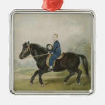Young Boy Riding a Pony (door Penry Williams)