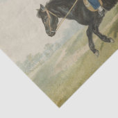Young Boy Riding a Pony (door Penry Williams) Tissuepapier (Detail)
