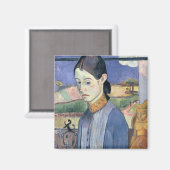 Young Breton Woman, 1889 (olie op doek) Magneet (Voorkant / Achterkant)