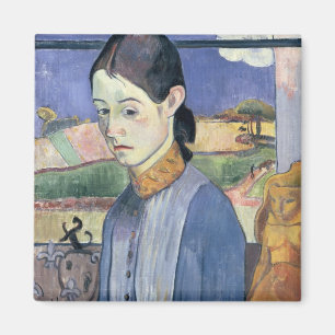Young Breton Woman, 1889 (olie op doek) Magneet