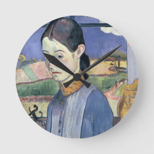 Young Breton Woman, 1889 (olie op doek) Ronde Klok